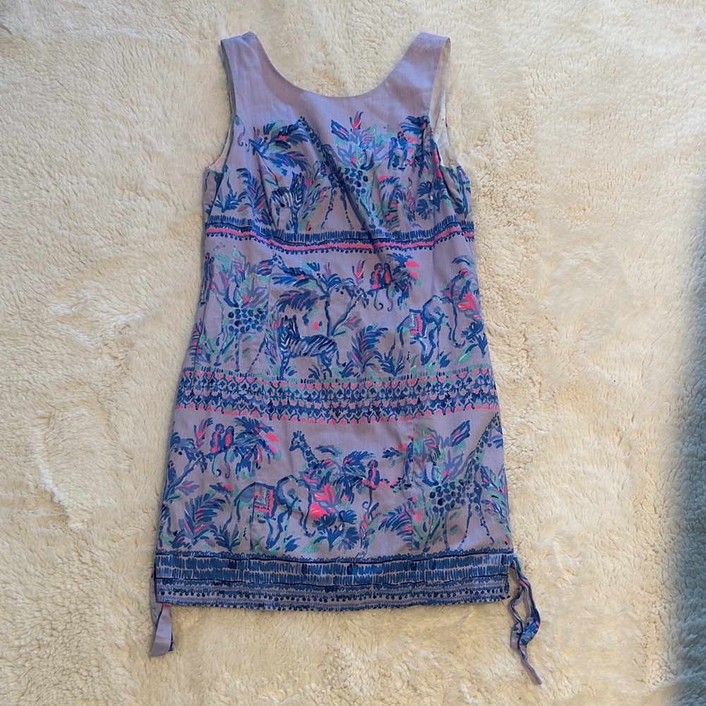 Lilly Pulitzer purple structured dress